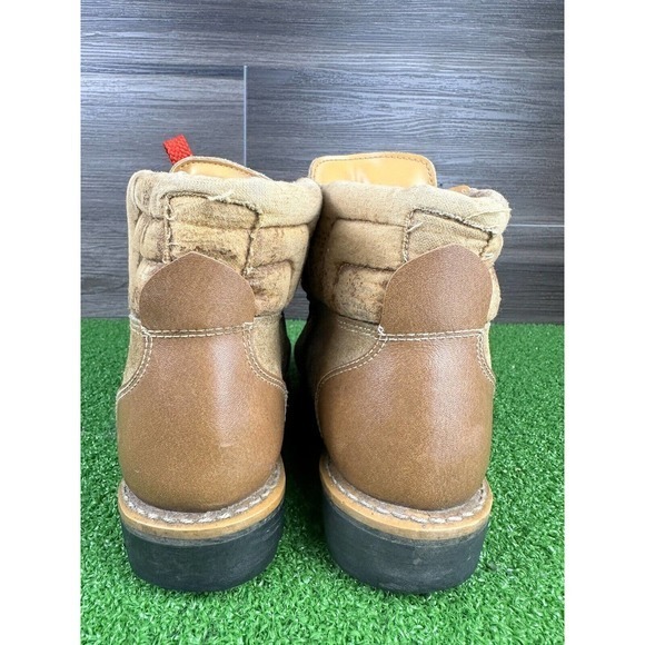 Vintage Honcho HIKING TAN SUEDE‎ BOOTS VIBRAM MOUNTAINEER MEN’S 6 LADY 7.5 M - Picture 3 of 9